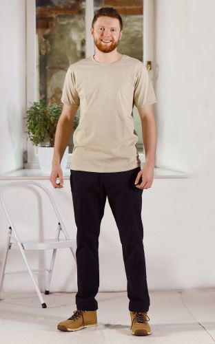 Pánské bio tričko olivové s krátkým rukávem