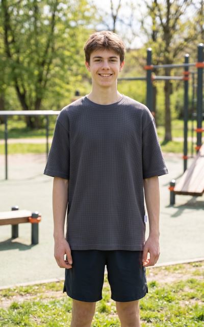 Pánské oversize tričko waffle Antracit krátký rukáv Pánské oversize tričko waffle Antracit krátký rukáv