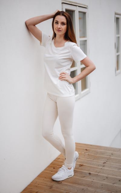 Dámské legíny z biobavlny, odstín Natur