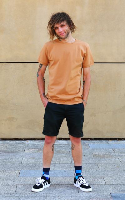 Pánské bio tričko &quot;Caffé latté&quot;, krátký rukáv