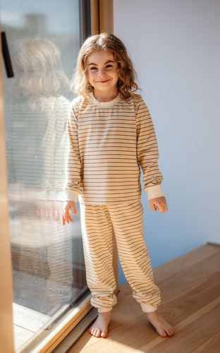 Dětské bio pyžamo 3 proužky